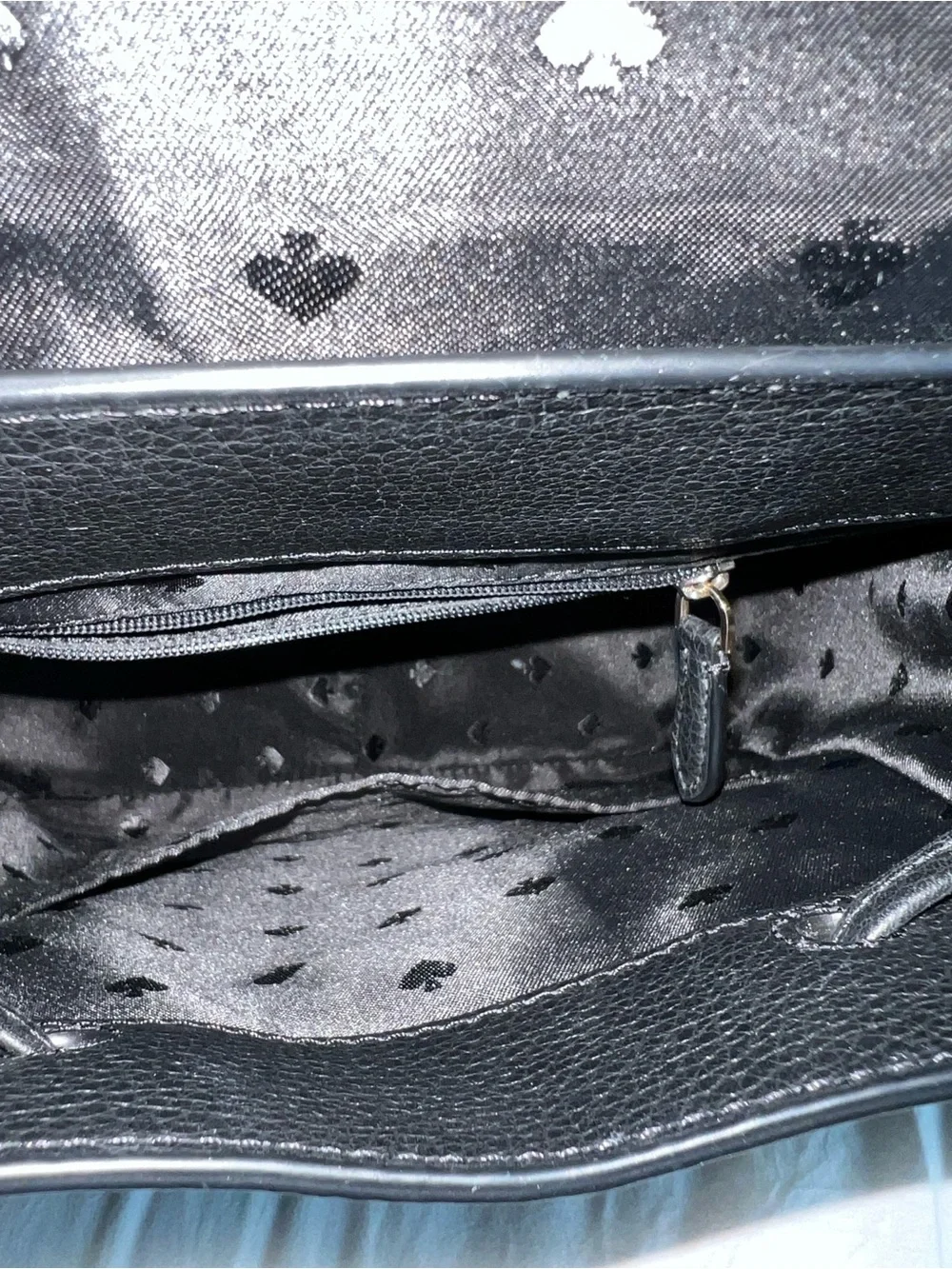 Kate Spade Black Pebbled Leather Backpack & Wallet Set